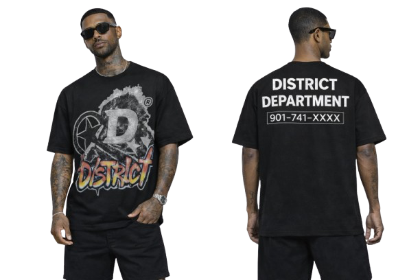 DISTRICT DEPARTMENT OVERSIZED CROPPED TEE