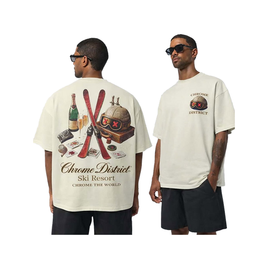 SKI RESORT OVERSIZED CROPPED TEE