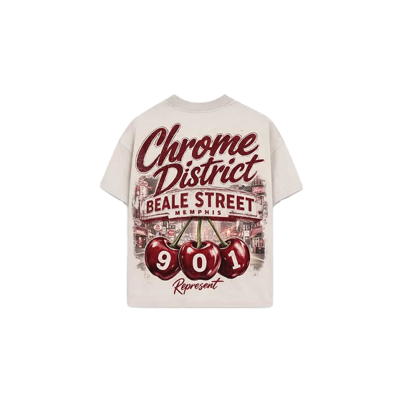 REP YO CITY - BEALE STREET OVERSIZED CROPPED TEE