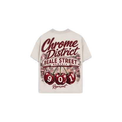 REP YO CITY - BEALE STREET OVERSIZED CROPPED TEE