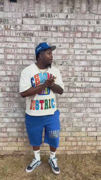 Chrome District Varsity Tee
